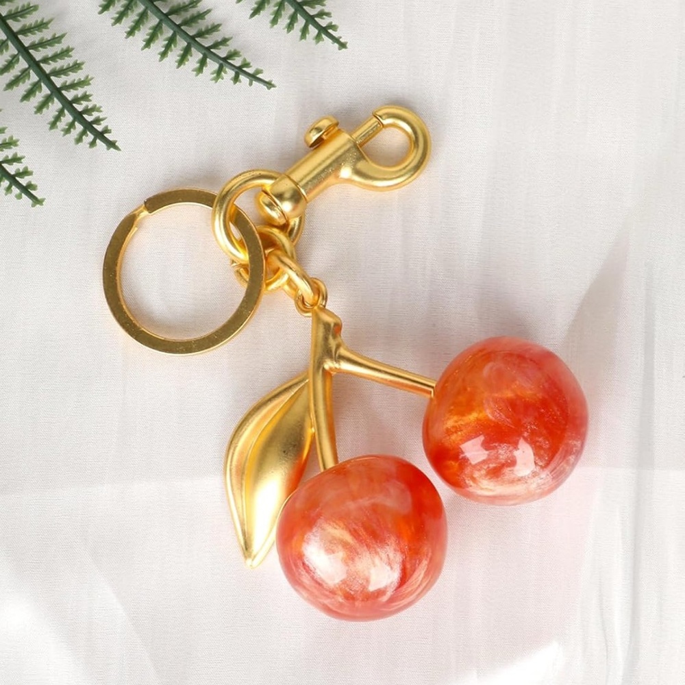 Rare Gold and orange Cherry Keychain - Picture 4 of 7